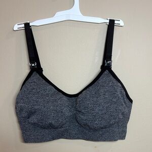 Charcoal Heather Women's Nursing Bra XL